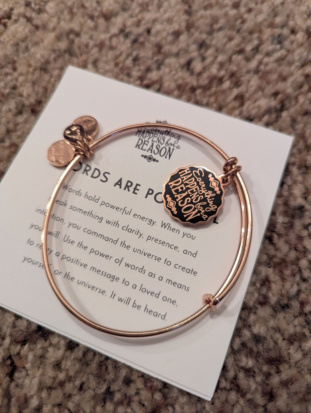 Alex And Ani Rose Gold Bangle